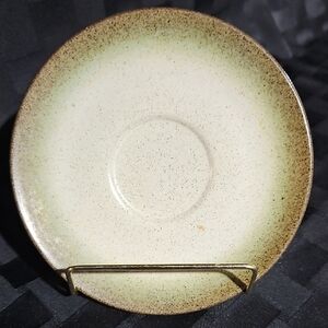 Heath Coupe Line Pottery Sea & Sand Ceramic Saucer Plate, Handcrafted